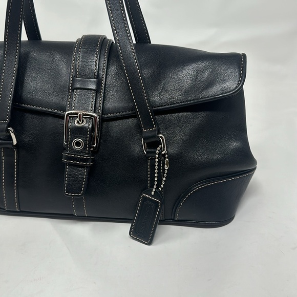Coach Satchel Black Leather - Picture 3 of 9